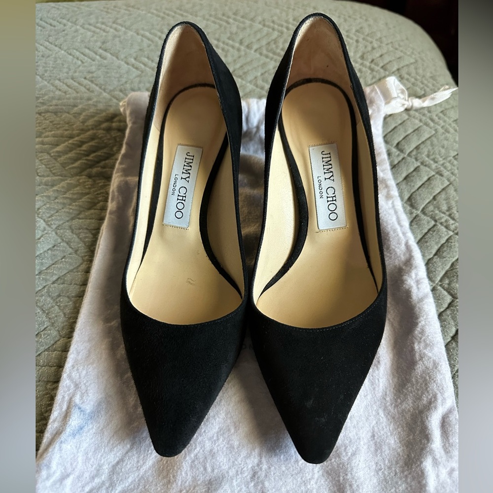 Jimmy Choo Black Suede heels 36 1/2